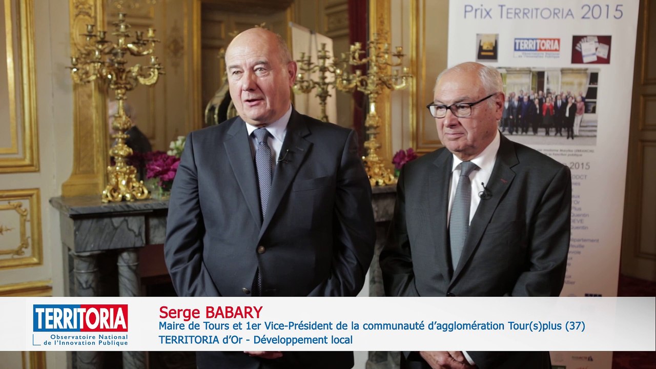 TERRITORIA 2015 : Serge BABARY, Maire de Tours (37) et Gérard BOUYER, Président de la CCI de Touraine (37)