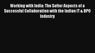 Working with India: The Softer Aspects of a Successful Collaboration with the Indian IT & BPO