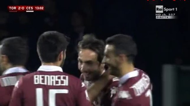 Emiliano Moretti Goal 2-0 Torino vs Cesena (Coppa Italia) -1.12.2015 HD