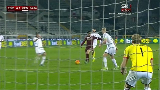4-1 Marco Benassi Goal Italy Coppa Italia Round 4 - 01.12.2015, Torino FC 4-1 AC Cesena