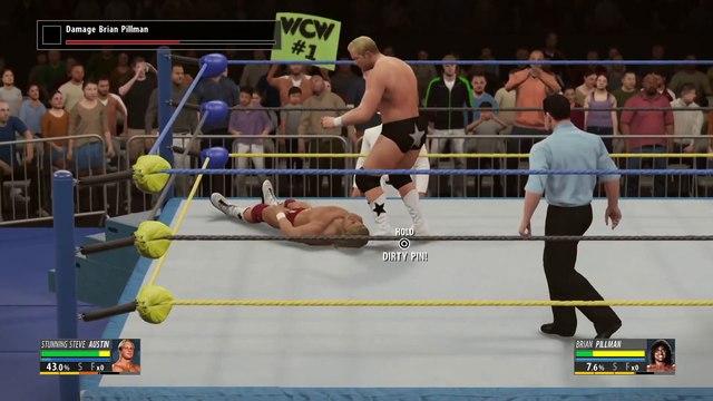 Stunning Steve Austin vs. Brian Pillman WWE 2K16 2K Showcase walkthrough