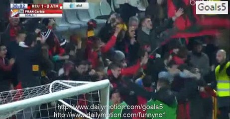 Francisco Carbia Barrera Goal Reus Deportiu 1 - 0 Atletico Madrid Copa Del Rey 1-12-2015