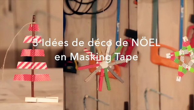 DIY : Idées de déco de sapin en masking tape – partie 2