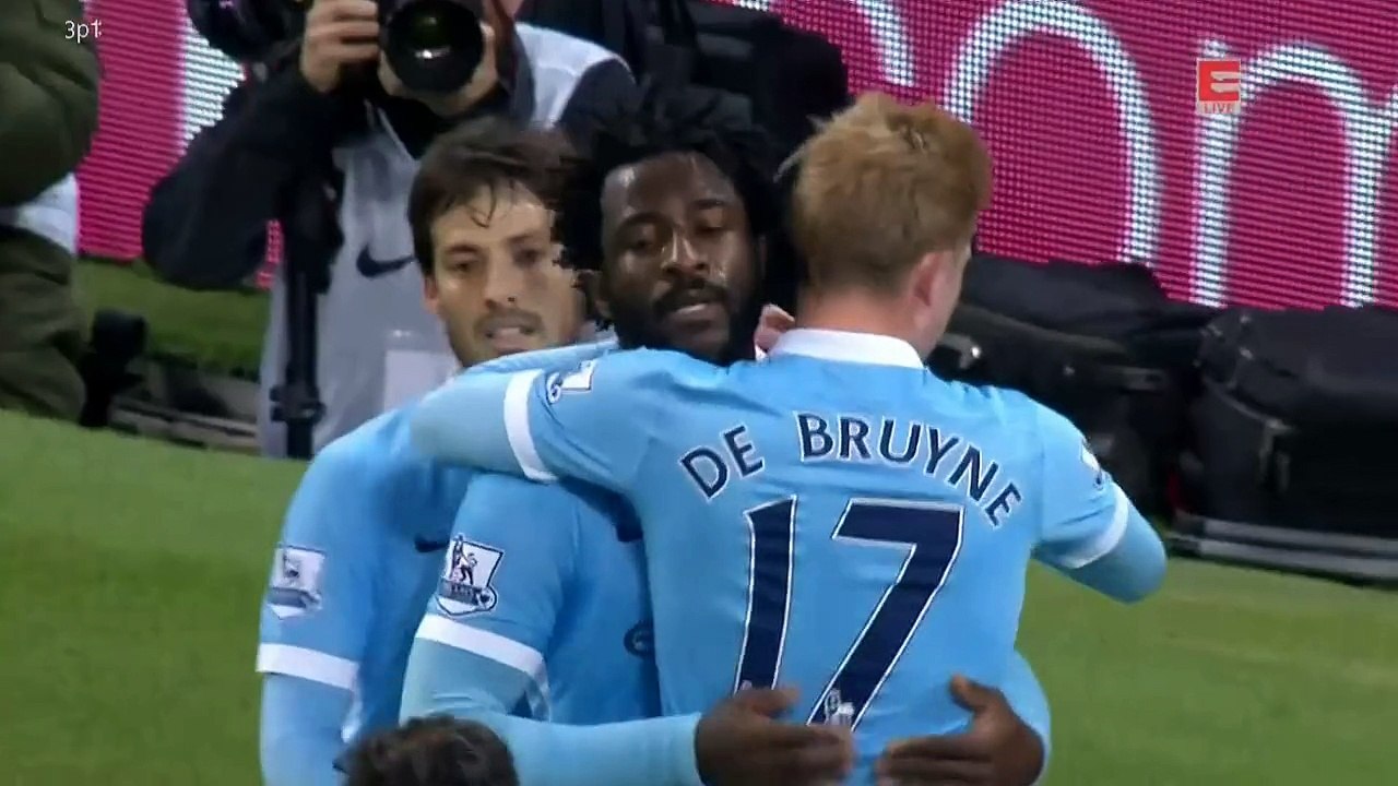 Wilfried Bony 1 - 0 Goal - Manchester City vs Hull City - 01.12.2015 - Capital One Cup