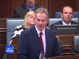 TONY BLAIR NE KOSOVE TAKIM ME STUDENTE DHE FJALIM NE UNIVERSITETIN E PRISHTINES LAJM
