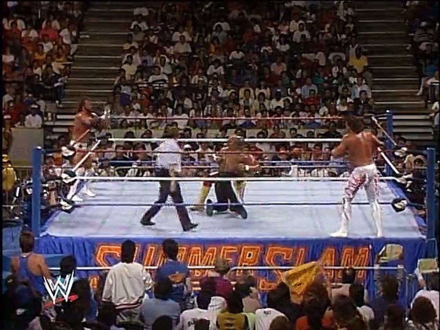 LandOfThe80s on X: On this date in 1989 WWF SummerSlam 2 was held at the Brendan  Byrne Arena in New Jersey. Brutus Beefcake & Hulk Hogan defeated Randy  Savage & Zeus in