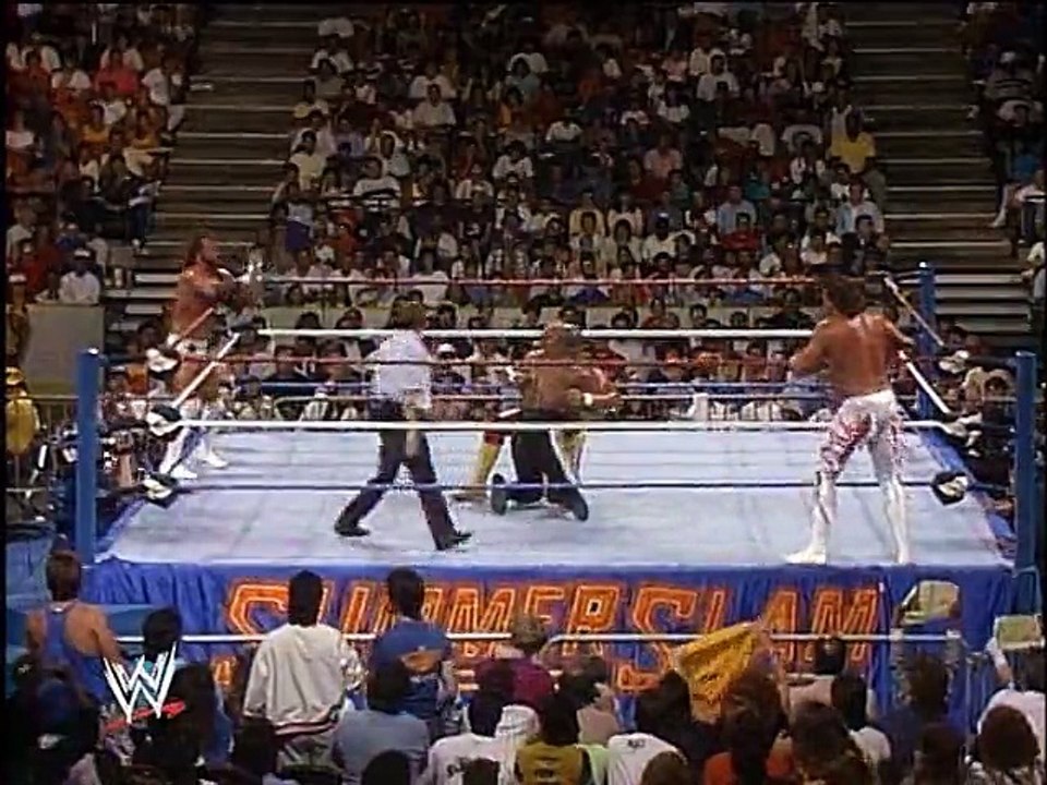 WWF SummerSlam 1989 - Hulk Hogan & Brutus Beefcake Vs. Randy Savage & Zeus