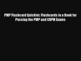 PMP Flashcard Quicklet: Flashcards in a Book for Passing the PMP and CAPM Exams PDF