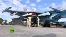 Aviones rusos en Siria despegaron armados con misiles