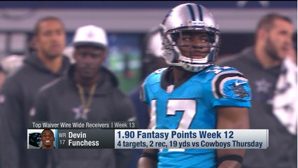 'NFL Fantasy Live': Top Week 13 waiver wire wide receivers