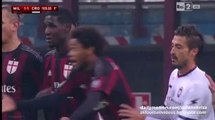 2-1 Giacomo Bonaventura Amazing Free-Kick Goal - AC Milan v. Crotone - Coppa Italia 01.12.2015 HD