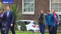 Davis Cup winners arrive to meet David Cameron in tracksuits