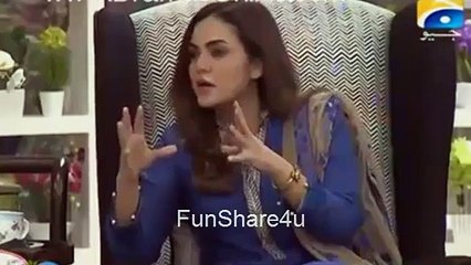 See The Most Vulgar Answer By Soha Ali Abro in Nadia Khan Show