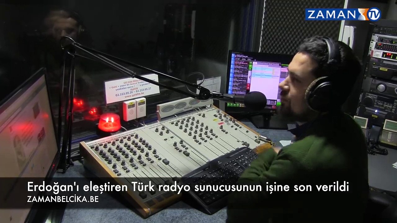 Erdogan'i elestiren radyocunun isine son verildi
