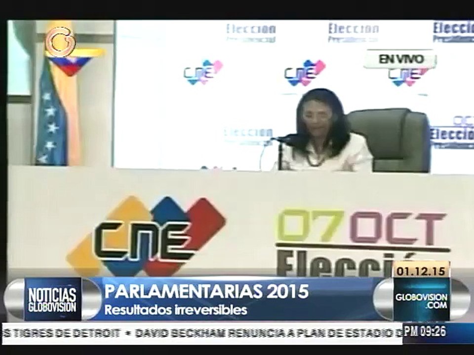 CNE anunciará resultados electorales en Venezuela cuando sean “irreversibles”
