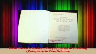 Read  Meta Givens Modern Encyclopedia of Cooking Complete in One Volume Ebook Free