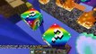 PopularMMOs Pat and Jen Minecraft PAINFUL RAINBOW LUCKY BLOCK RACE Lucky Block Mod Modded