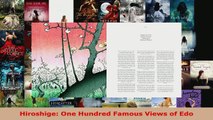 Read  Hiroshige One Hundred Famous Views of Edo PDF Free