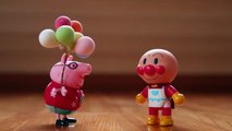 アンパンマンおもちゃアニメ 風船屋さんとバイキンマン Stop motion theater : Baikinman the Balloon-stealer!