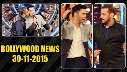 Salman Khan ROMANCES Kriti Sanon & KISSES Varun Dhawan | Bigg Boss 9 | 29th NOV 2015