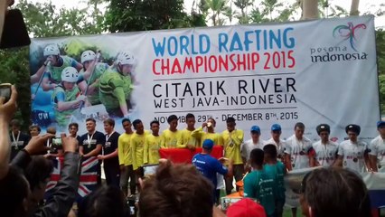 Indonesia Raya Berkumandang di Ajang World Rafting Championship