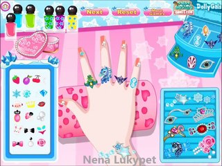 Queen Elsa Nail Designs Gameplay for Sweet Girls-Disney Frozen Game Movies