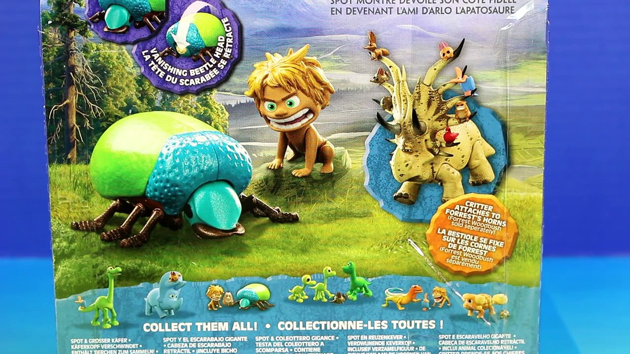 Disney Pixar The Good Dinosaur Arlo & Spot Meet Forrest WoodBush and Mean Imaginext Animal