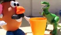 Toy Story Ice Bucket Challenge ToysReviewToys Rex Dinosaur Mr Potato Head Mustache