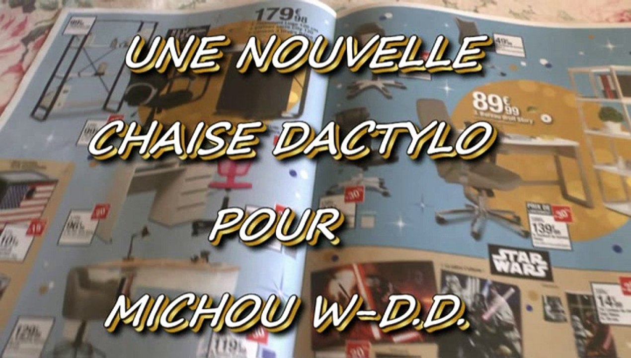 LES W-D.D. MICHOU NEWS - 30 NOVEMBRE 2015 - PAU - UNE NOUVELLE CHAISE DACTYLO POUR MICHOU W-D.D..