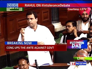 Rahul Gandhi On Intolerance.
