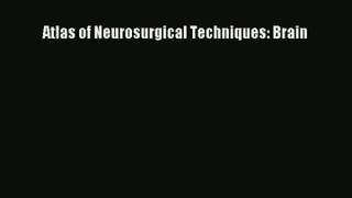 Download Atlas of Neurosurgical Techniques: Brain Ebook Free