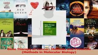 Download  Gene Therapy of Cancer Methods and Protocols Methods in Molecular Biology Ebook Free