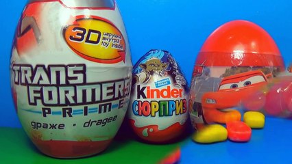 ANGRY BIRDS surprise eggs Disney Cars SpongeBob TOY Story Kinder Surprise 3 episodes Compi