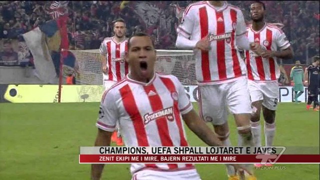 Champions, UEFA shpall lojtarët e javës - News, Lajme - Vizion Plus