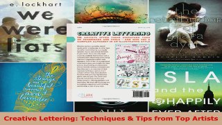 Download  Creative Lettering Techniques  Tips from Top Artists EBooks Online