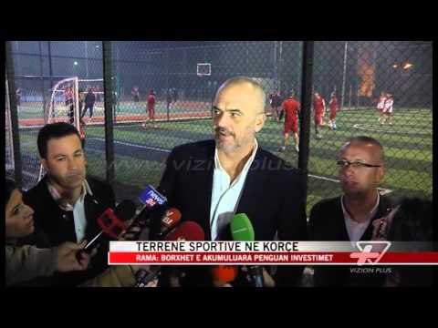 Investime në terrenet sportive në Korçë - News, Lajme - Vizion Plus