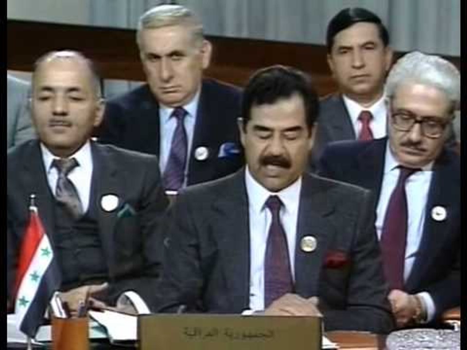 صدام حسين وكلمته في الدورة الثانية  لمجلس التعاون العربي المنعقد في عمان .. فلم نادر جداً