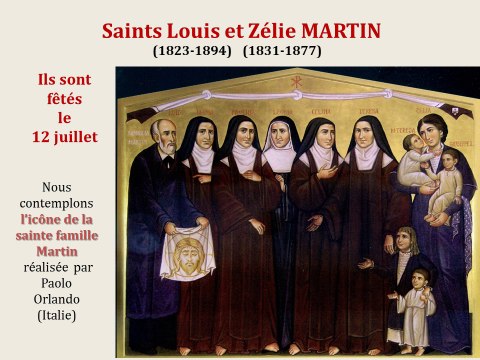 10. Prier avec l'icône de saints Louis et Zélie Martin
