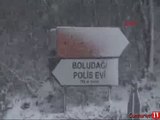 Bolu Dağı'nda kar ulaşımı yavaşlattı