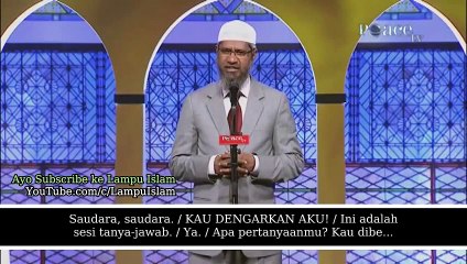 Ceramah Dr Zakir naik "apakah non muslim yang baik akan masuk surga?"