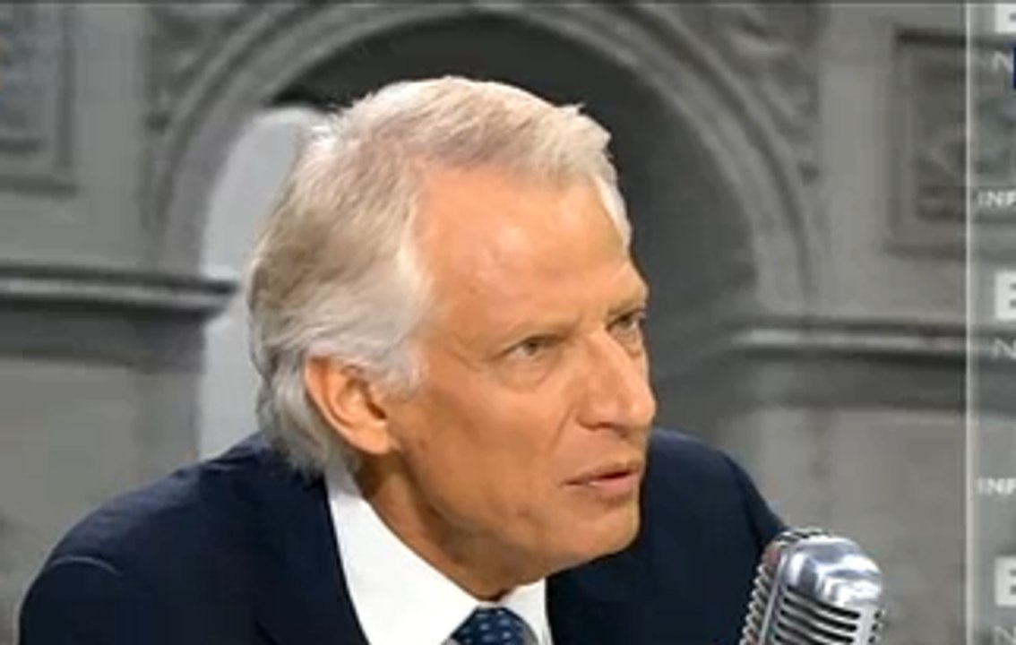 De Villepin sur la Syrie : «Utiliser un lance-flammes pour éteindre l'incendie, c'est une absurdité»
