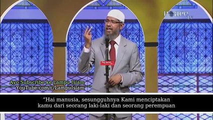 Ceramah Dr Zakir Naik "Kenapa hanya muslim yang berani melawan kristen?"