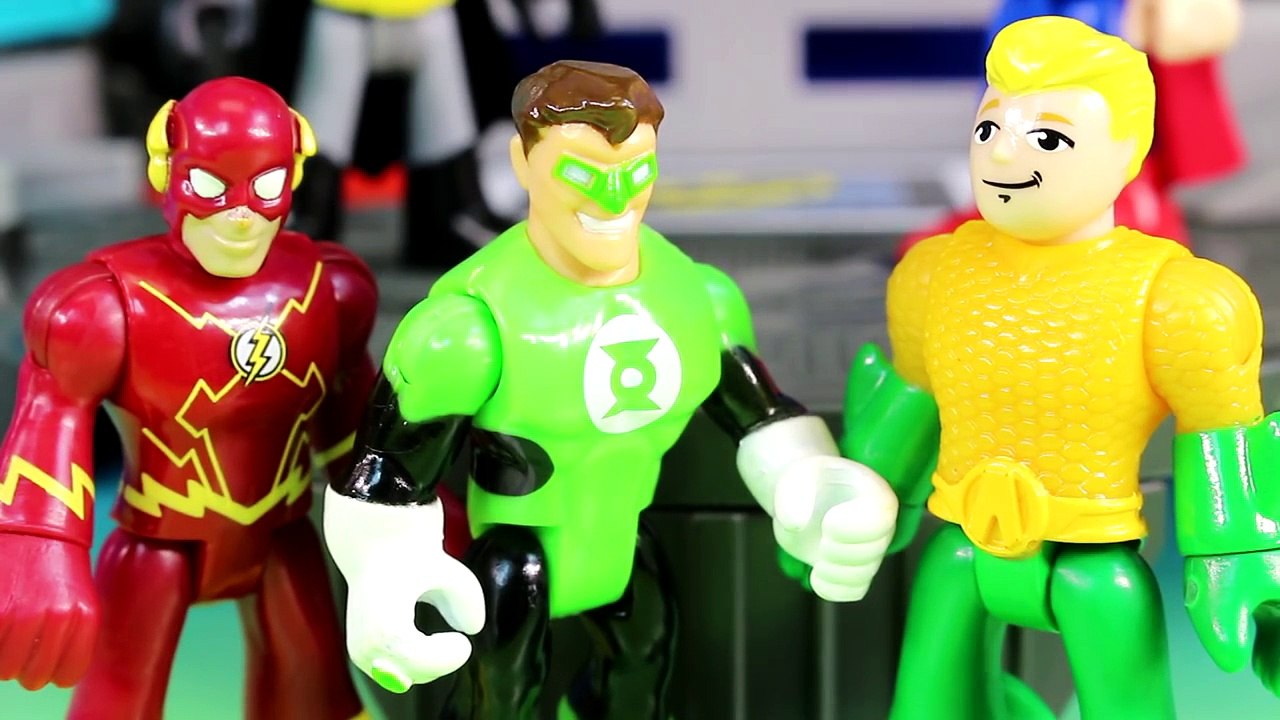Imaginext Justice League Superman & Batman Surprise Flash Aquaman Green Lantern With Hall