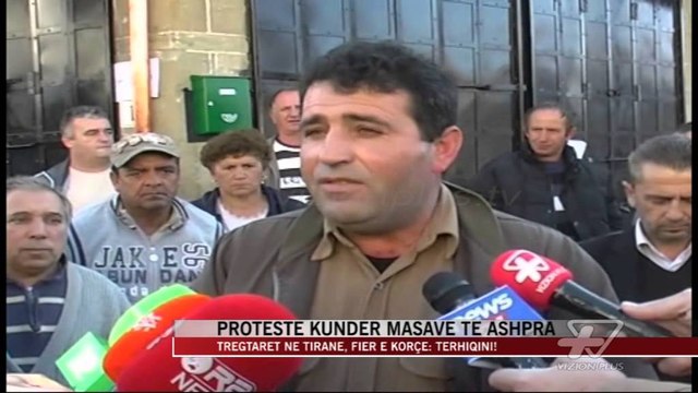 Protesta e tregtarëve në Tiranë, Fier e Korçë - News, Lajme - Vizion Plus