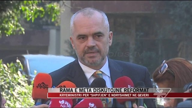 Takimi Rama-Meta, diskutojnë për reformat - News, Lajme - Vizion Plus