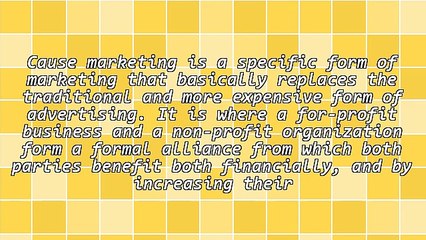 Understanding Cause Marketing