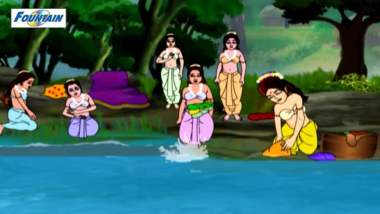 Bal Ganesh - Ganesha Blesses Chitraratha Gandarva From Recarnation Of Crocodile - Kannada -  (720p)