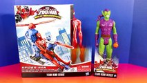 Marvel Ultimate Spider-man Web Warriors Spider-man With Web Copter Green Goblin Superman