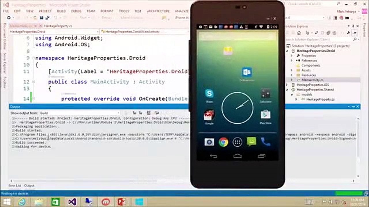 Cross-platform Development With Xamarin Visual Studio Tutorial Clip8-29
