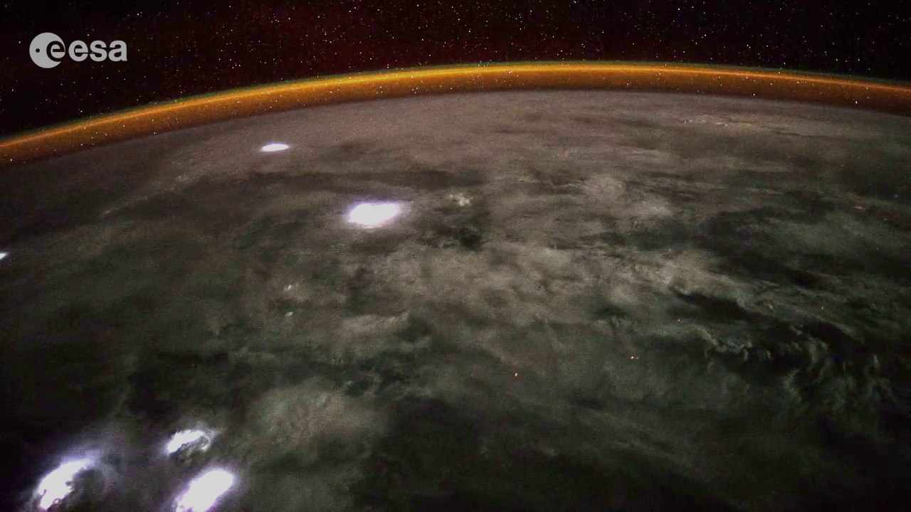 Thunderstorms over Africa